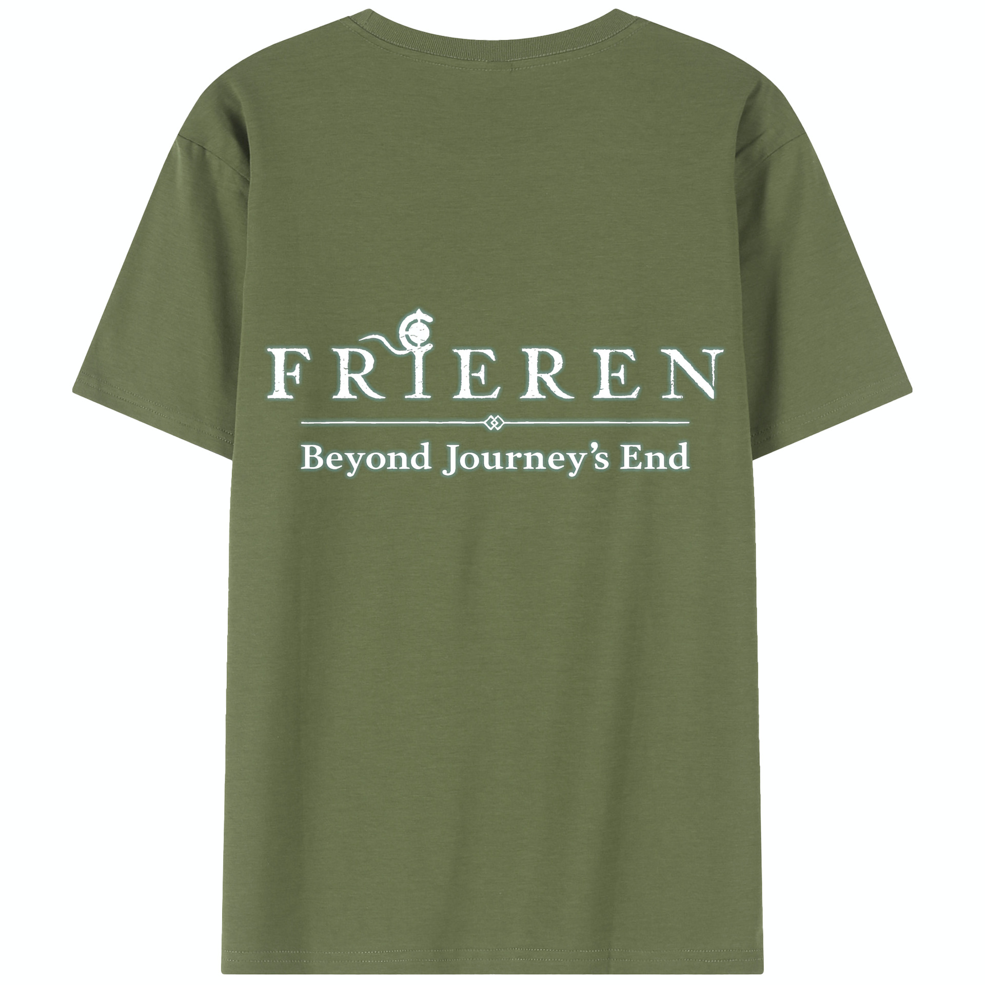 （画像用） 葬送のフリーレン Frieren 綿100％半袖Tシャツ（背面プリント）